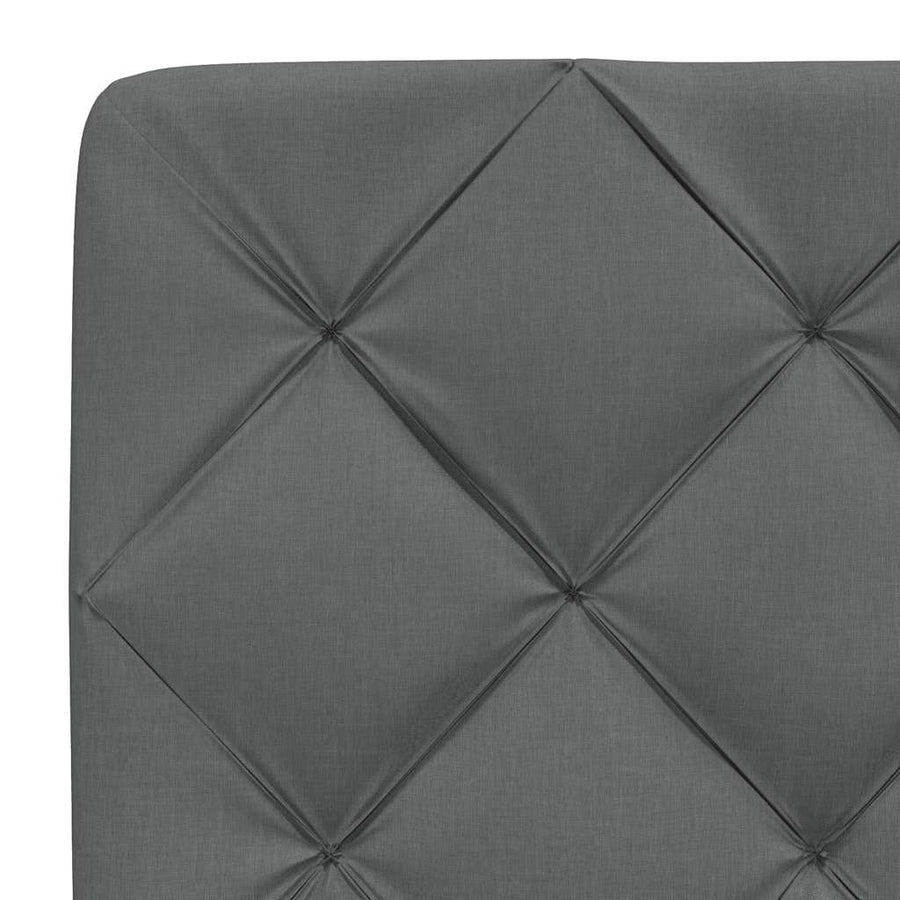 Bedframe zonder matras 90x190 cm stof donkergrijs