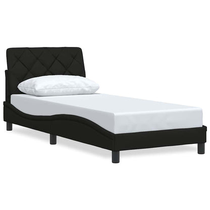 Bedframe zonder matras 90x190 cm stof zwart