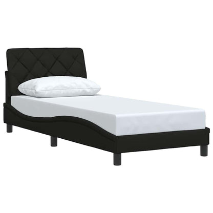 Bedframe zonder matras 90x190 cm stof zwart