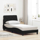 Bedframe 90x190 cm stof zwart