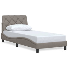 Bedframe zonder matras 90x190 cm stof taupe