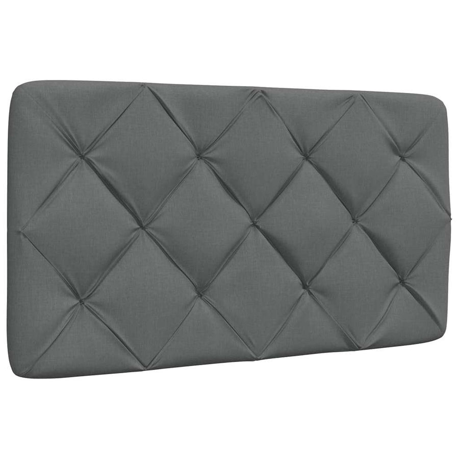 Bedframe zonder matras 90x200 cm stof donkergrijs