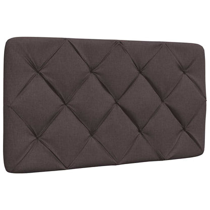 Bedframe zonder matras 90x200 cm stof donkerbruin
