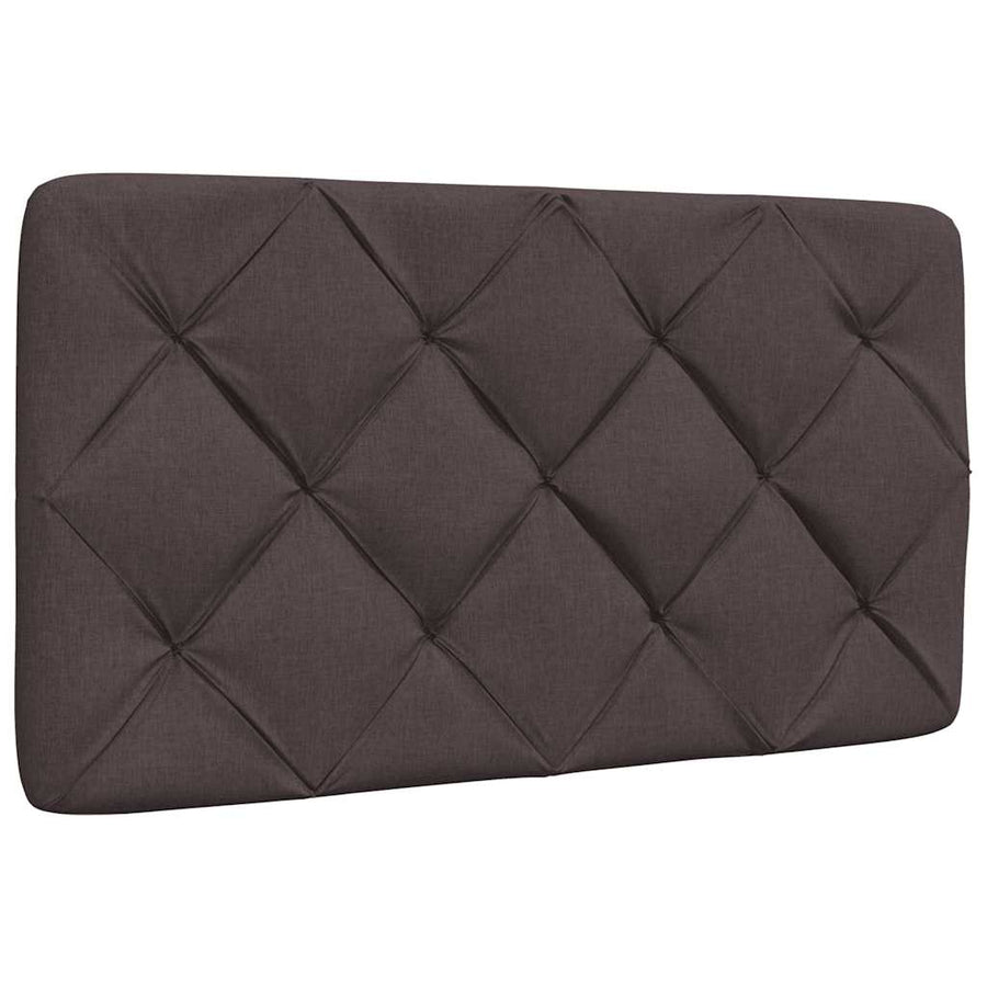 Bedframe zonder matras 90x200 cm stof donkerbruin