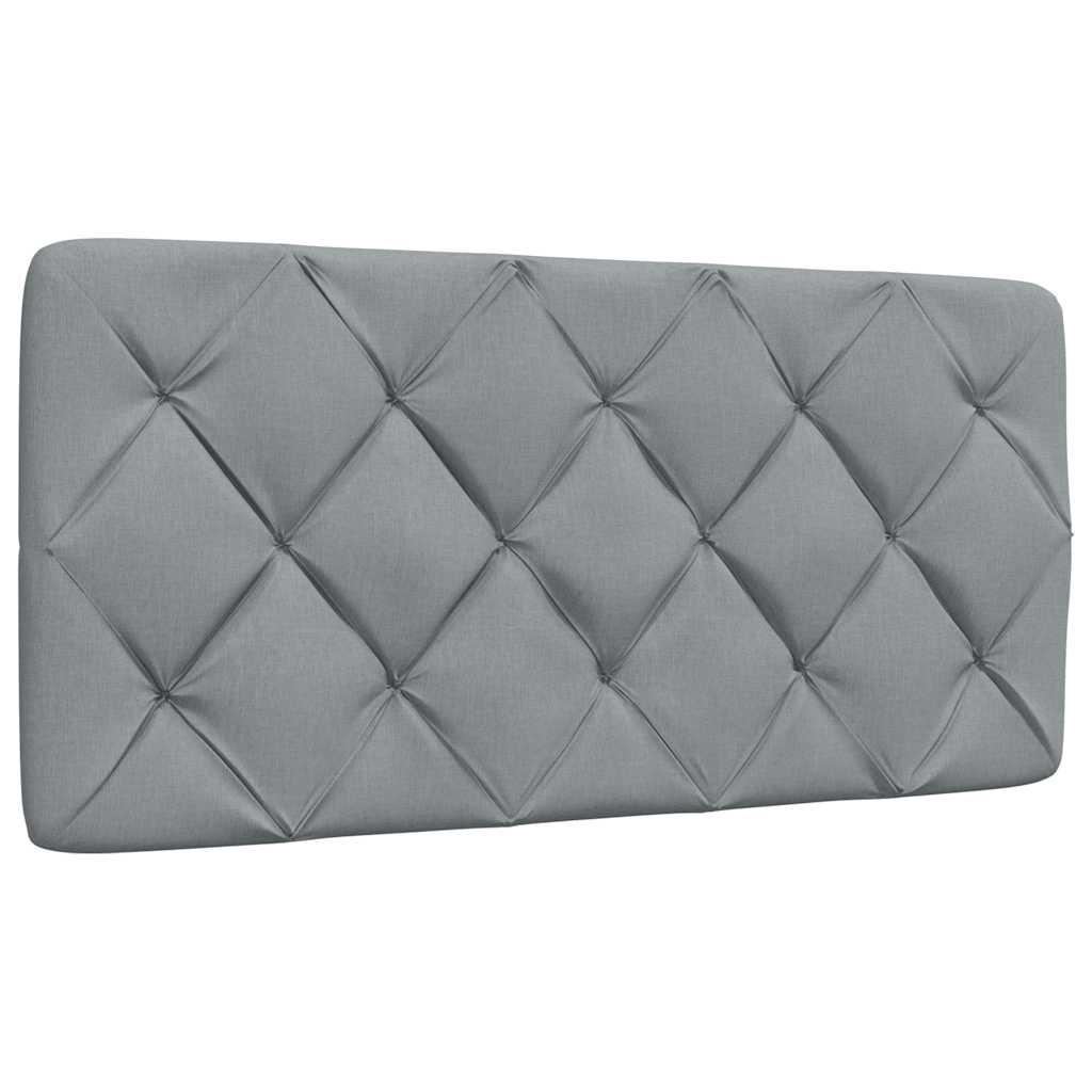 Bedframe zonder matras 100x200 cm stof lichtgrijs