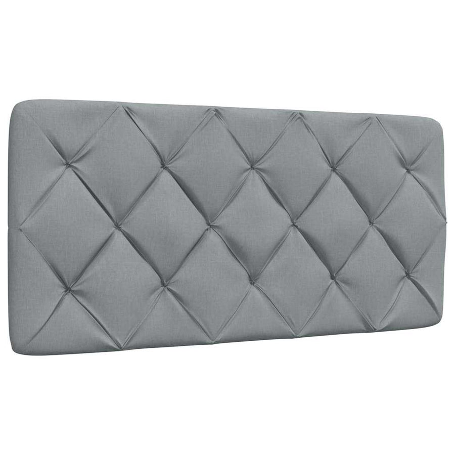Bedframe zonder matras 100x200 cm stof lichtgrijs