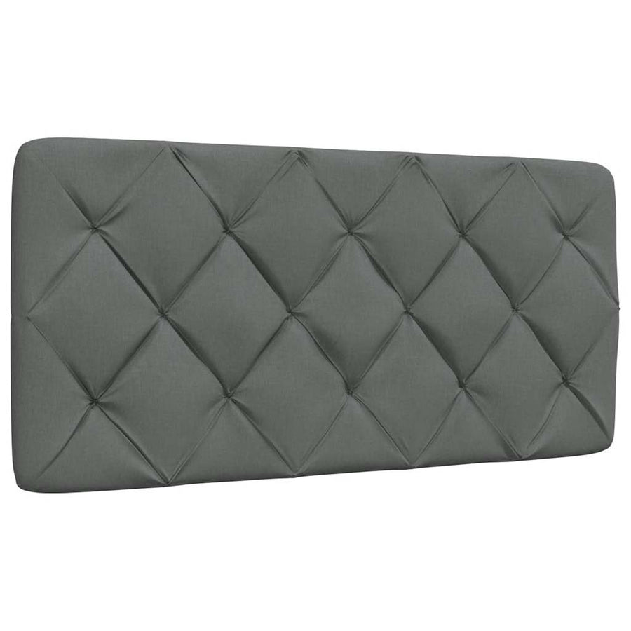Bedframe zonder matras 100x200 cm stof donkergrijs