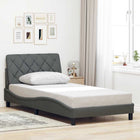 Bedframe 100x200 cm stof donkergrijs