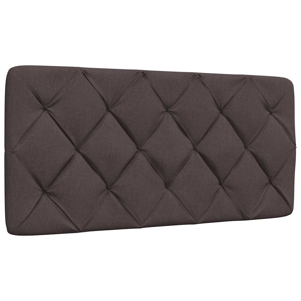 Bedframe zonder matras 100x200 cm stof donkerbruin