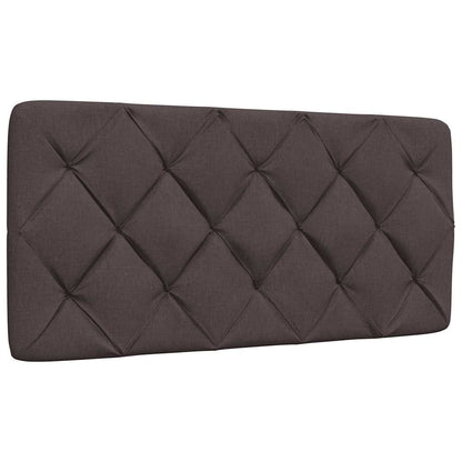 Bedframe zonder matras 100x200 cm stof donkerbruin