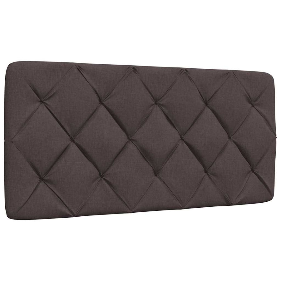 Bedframe zonder matras 100x200 cm stof donkerbruin