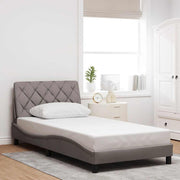 Bedframe 100x200 cm stof taupe