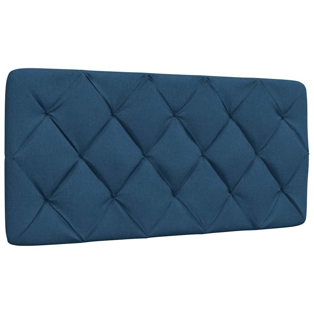Bedframe zonder matras 100x200 cm stof blauw