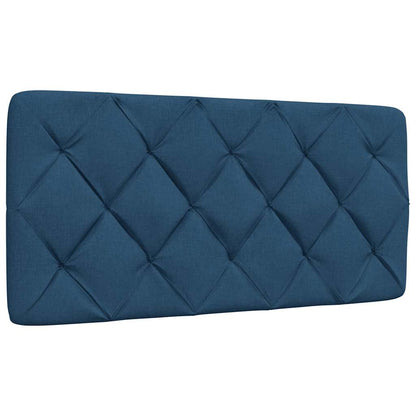 Bedframe zonder matras 100x200 cm stof blauw