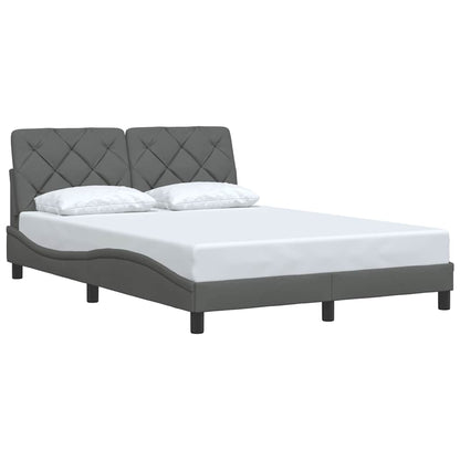 Bedframe zonder matras 120x200 cm stof donkergrijs