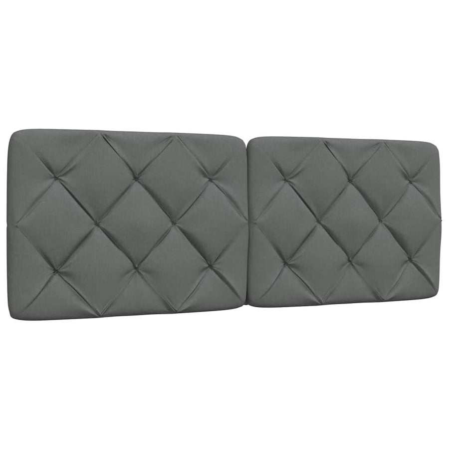 Bedframe zonder matras 120x200 cm stof donkergrijs
