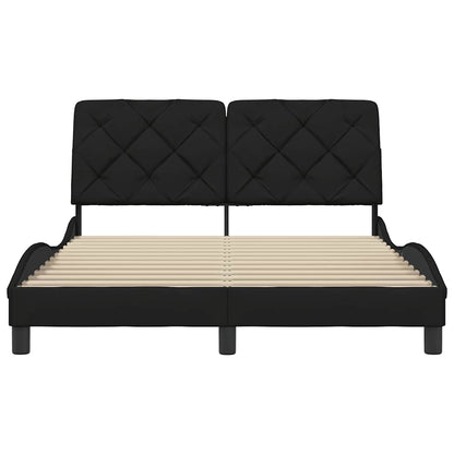 Bedframe zonder matras 120x200 cm stof zwart
