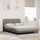 Bedframe 120x200 cm stof taupe
