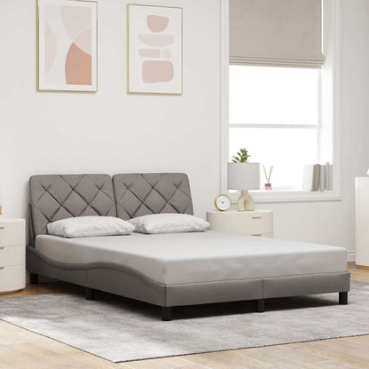 Bedframe zonder matras 120x200 cm stof taupe