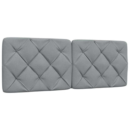 Bedframe zonder matras stof lichtgrijs 140x190 cm