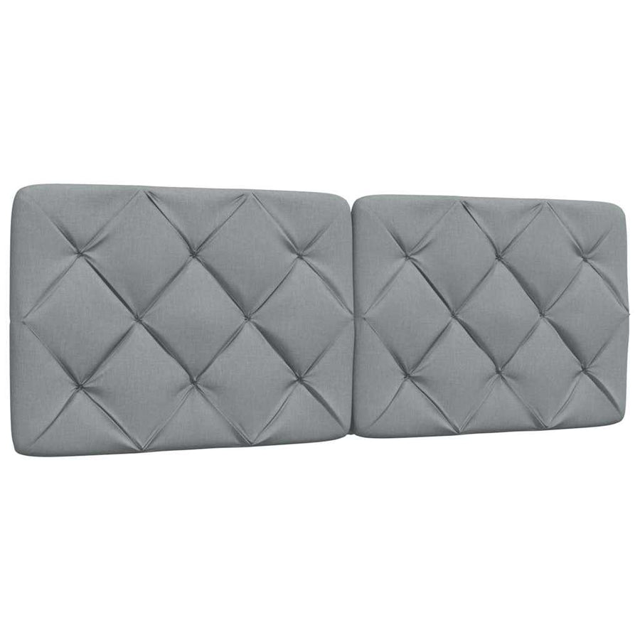 Bedframe zonder matras stof lichtgrijs 140x190 cm