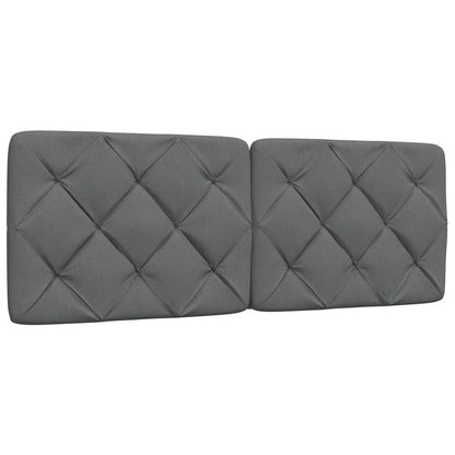 Bedframe zonder matras stof donkergrijs 140x190 cm