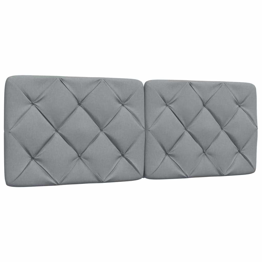 Bedframe zonder matras stof lichtgrijs 140x200 cm