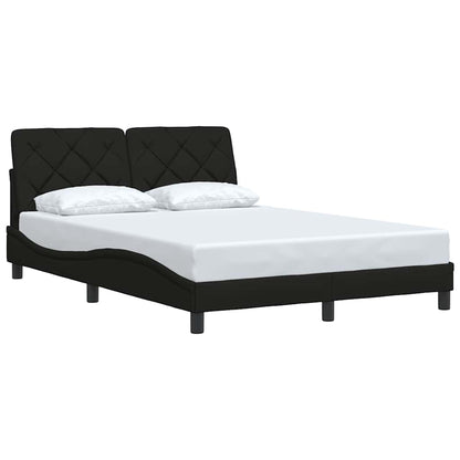 Bedframe zonder matras stof zwart 140x200 cm