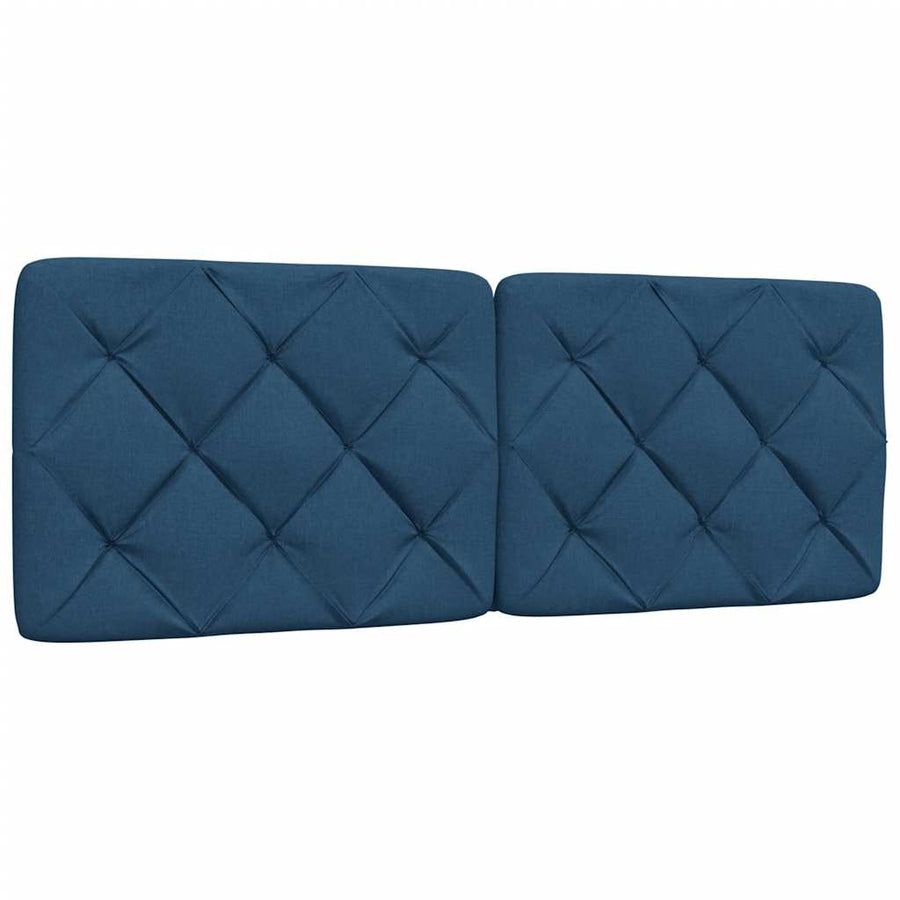 Bedframe zonder matras stof blauw 140x200 cm