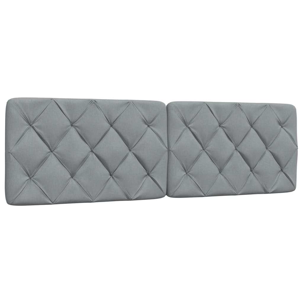 Bedframe zonder matras stof lichtgrijs 160x200 cm