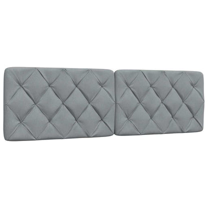 Bedframe zonder matras stof lichtgrijs 160x200 cm