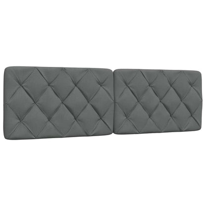 Bedframe zonder matras stof donkergrijs 160x200 cm