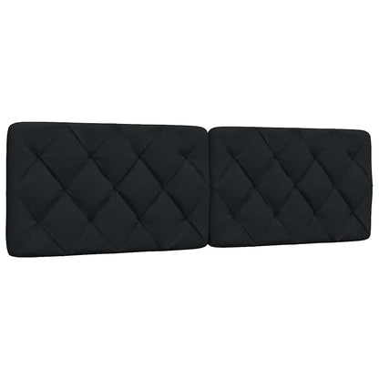 Bedframe zonder matras stof zwart 160x200 cm