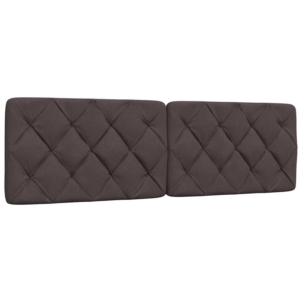 Bedframe zonder matras stof donkerbruin 160x200 cm