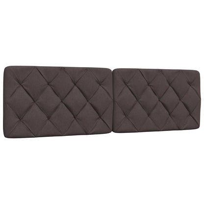 Bedframe zonder matras stof donkerbruin 160x200 cm
