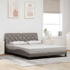 Bedframe taupe 160x200 cm stof
