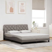 Bedframe taupe 160x200 cm stof
