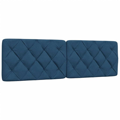 Bedframe zonder matras stof blauw 160x200 cm