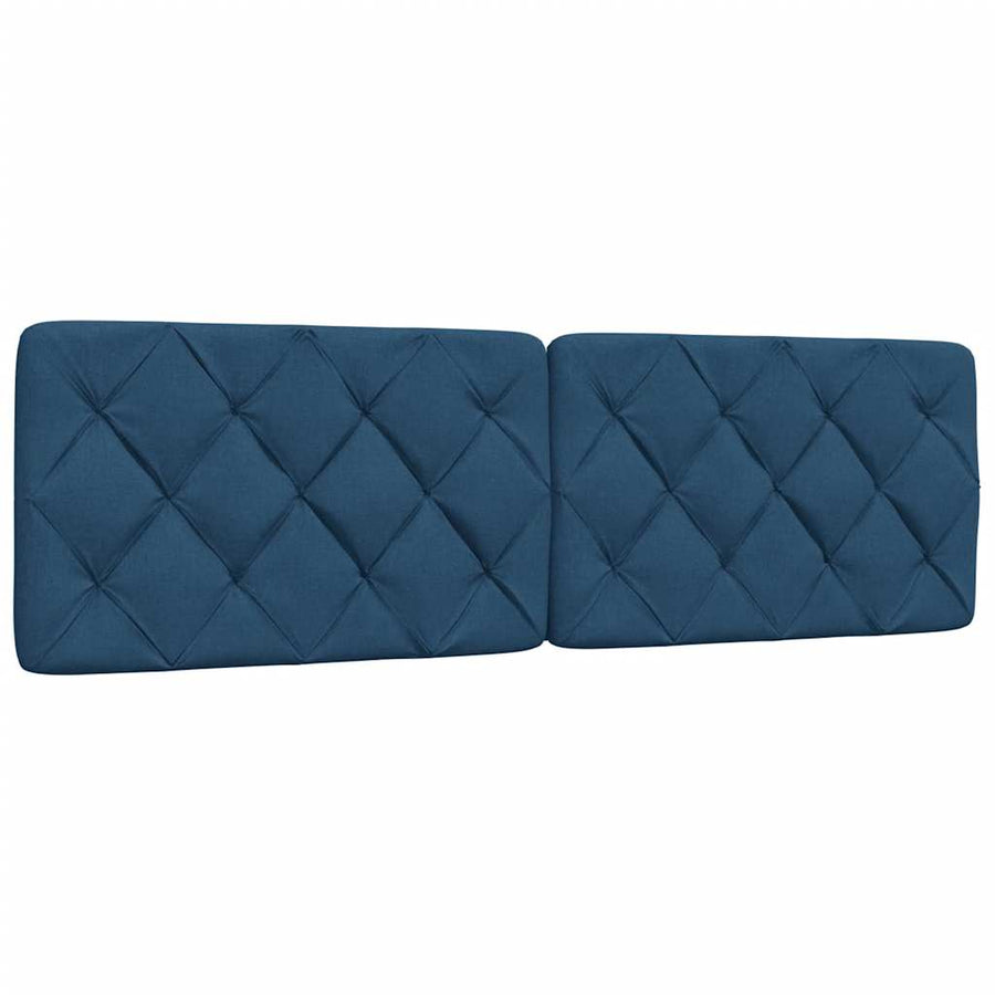 Bedframe zonder matras stof blauw 160x200 cm