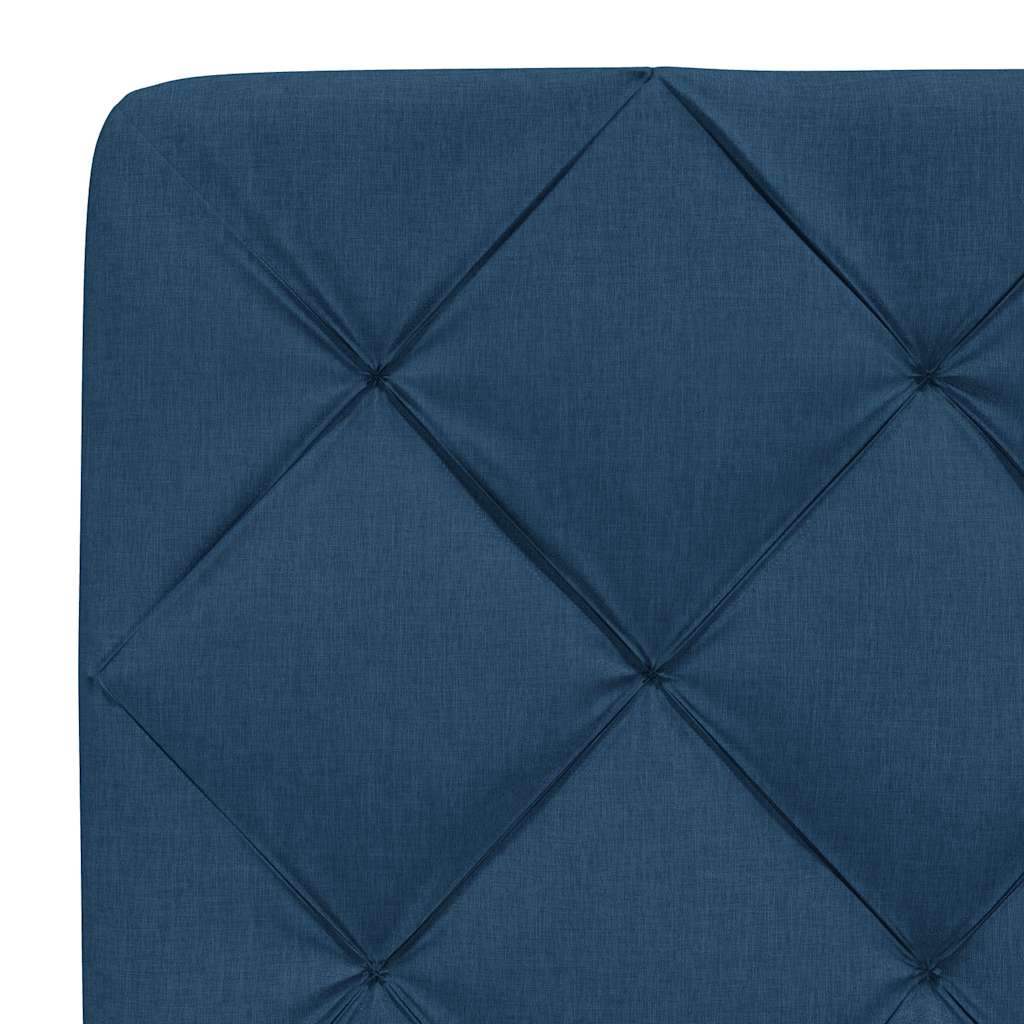Bedframe zonder matras stof blauw 160x200 cm