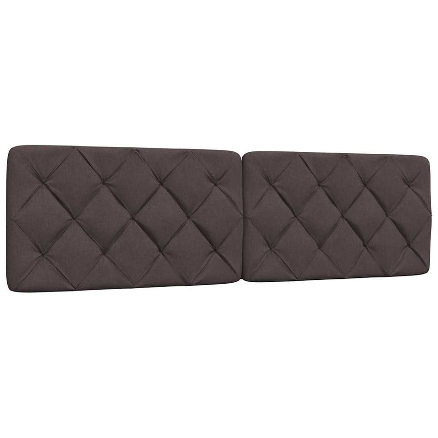 Bedframe zonder matras stof donkerbruin 180x200 cm