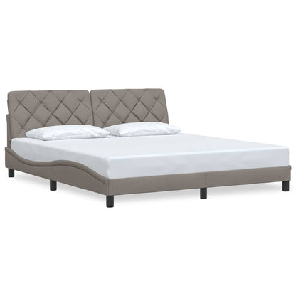 Bedframe zonder matras stof taupe 180x200 cm