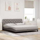 Bedframe 180x200 cm taupe stof