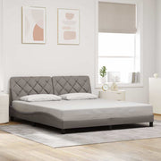 Bedframe 180x200 cm taupe stof