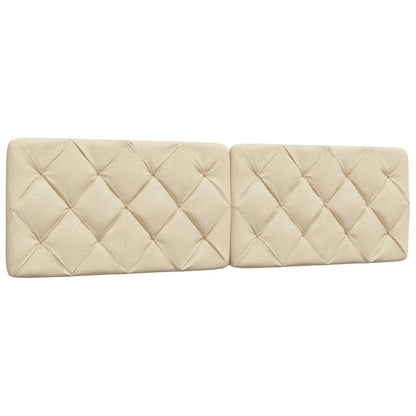 Bedframe zonder matras stof crèmekleurig 180x200 cm
