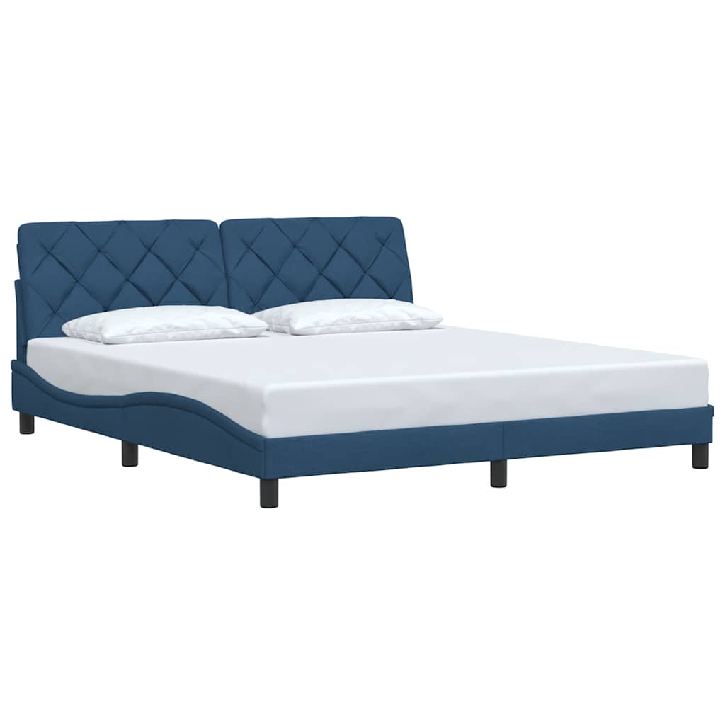 Bedframe zonder matras stof blauw 180x200 cm
