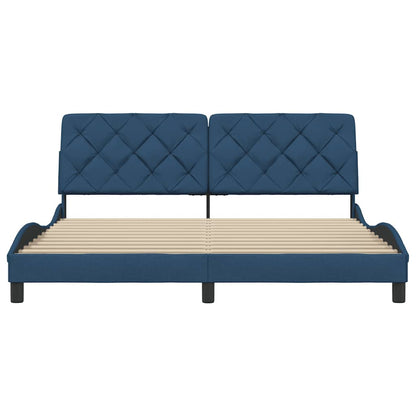 Bedframe zonder matras stof blauw 180x200 cm
