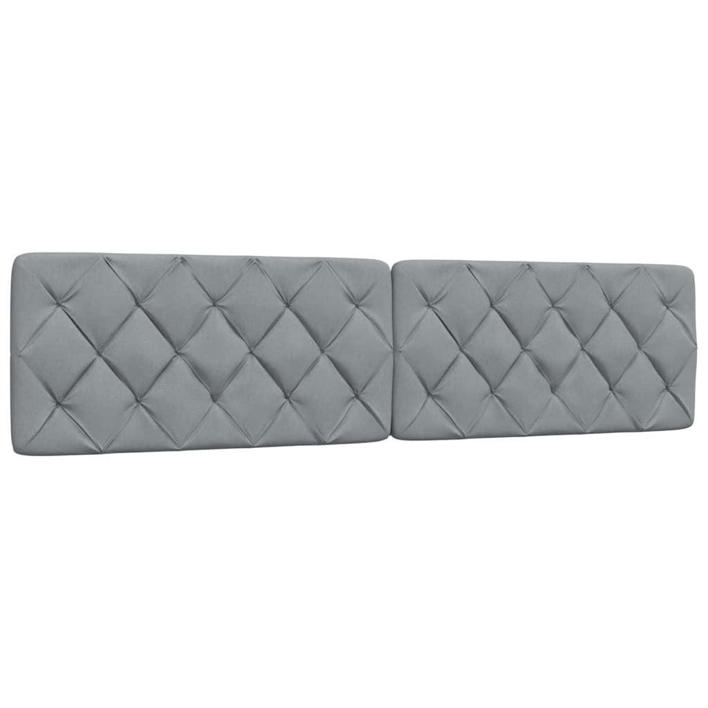 Bedframe zonder matras stof lichtgrijs 200x200 cm