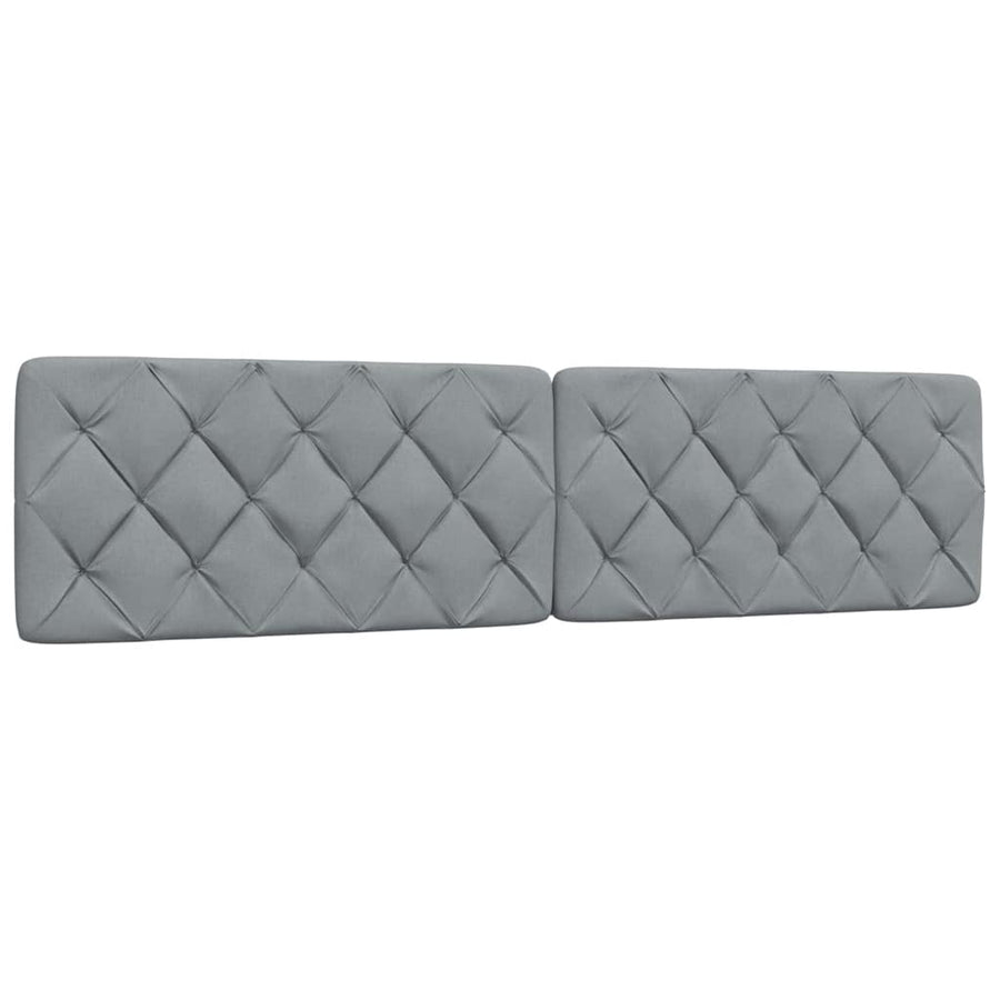 Bedframe zonder matras stof lichtgrijs 200x200 cm