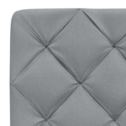 Bedframe zonder matras stof lichtgrijs 200x200 cm